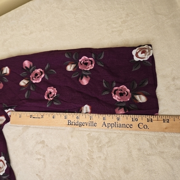 NWOT fun2fun High/Low Pleated 3/4 Length Sleeve Top Size XS - Picture 9 of 11